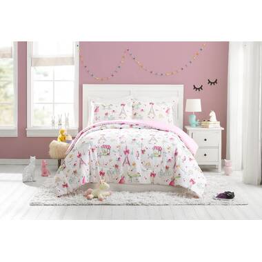 Ophelia & Co. Paris Floral Pink 3-Piece Cotton Quilt Set & Reviews